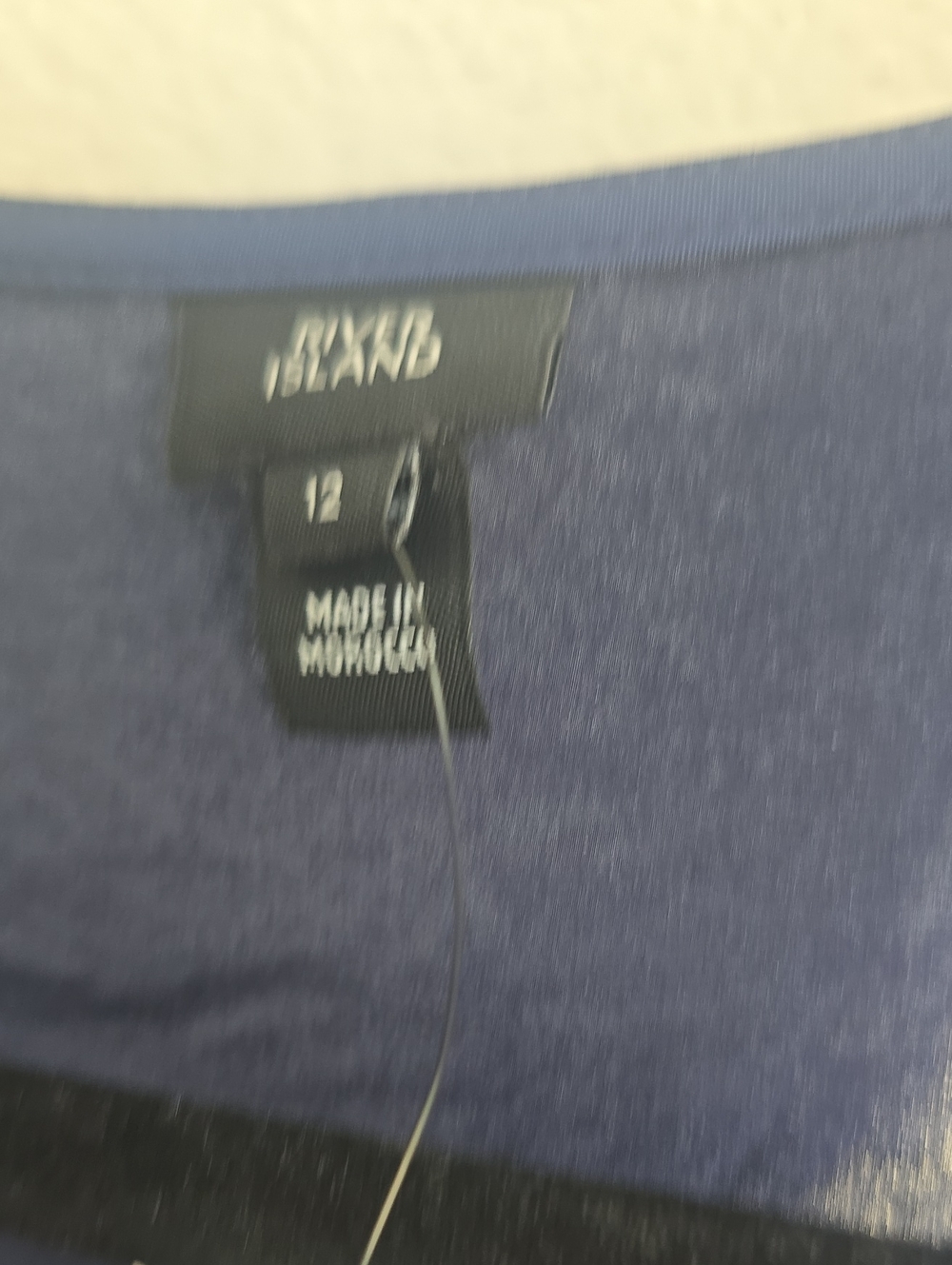 River Island Men's Navy Blue Undershirt